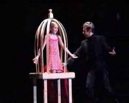 Magic Trick, stage magic illusion, Birdcage out of people Illusion