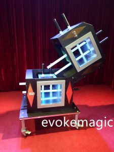 Magic Trick,stage magic illusion,Fluorescent Tube Cube Illusion