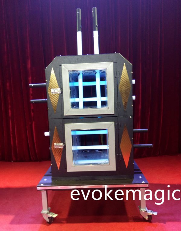 Magic Trick, stage magic illusion, Fluorescent Tube Cube Illusion