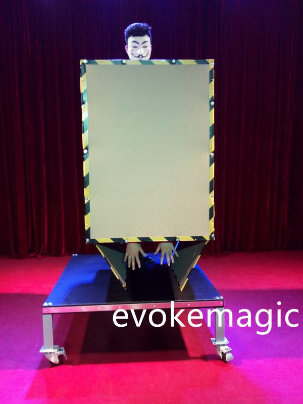 Magic Trick, stage magic illusion, Flying Box Illusion