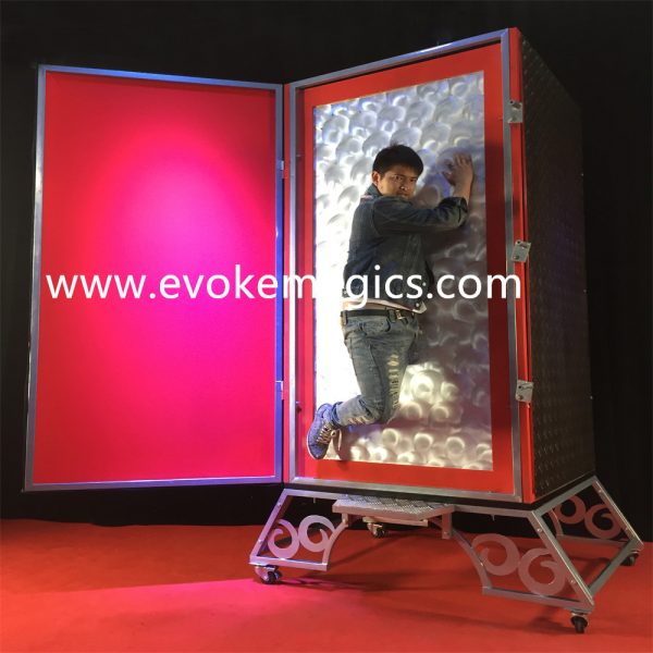 malaking box stage illusion stage magic hot sale steel plated portal ab012